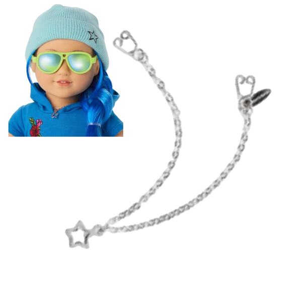 NEW American Girl Street Chic Silver Metal CHAIN NECKLACE + INNER STAR PENDANT - Picture 1 of 10